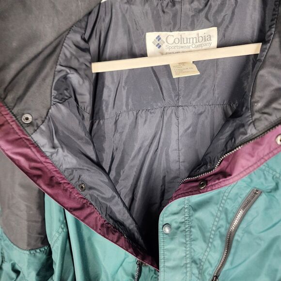 Vintage Columbia Jacket Mens Size Large Half Zip Pullover Nylon - Picture 10 of 16